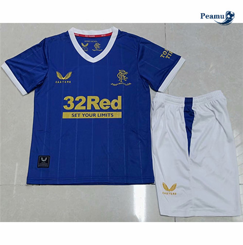 Maglia Calcio Rangers Bambino Prima 2021-2022