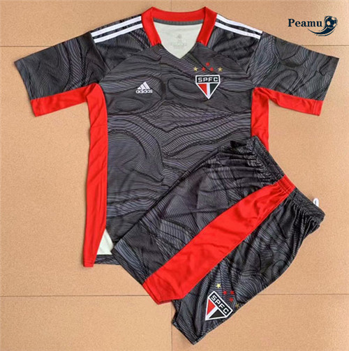 Maglia Calcio Sao Paulo Bambino Portiere Nero 2021-2022