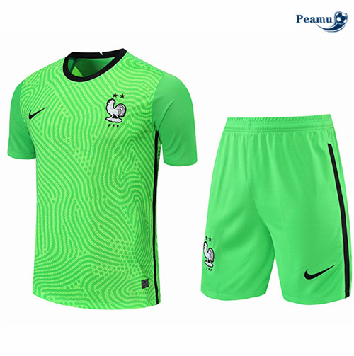 Maglia Calcio Francia Portiere Kit Verde 2021-2022