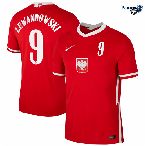 Maglia Calcio Polonia Seconda Lewandowski 9 2020-21