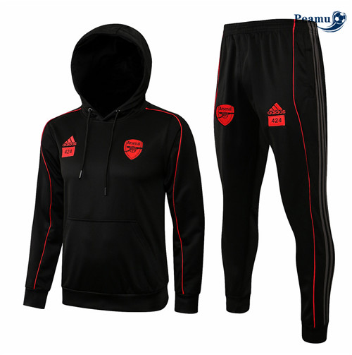 Tuta Calcio - Felpa con cappuccio Arsenal Nero 2021-2022