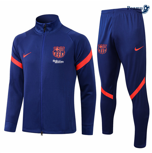 Tuta Calcio - Giacca Barcellona Blu Col Haut 2021-2022