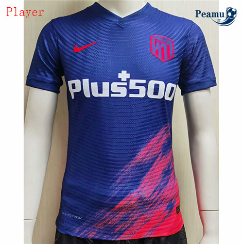 Maglia Calcio Player Atletico Madrid Exterieur Bleu 2021-2022