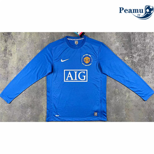 Classico Maglie Manchester United Exterieur Manche Longue 2007-08