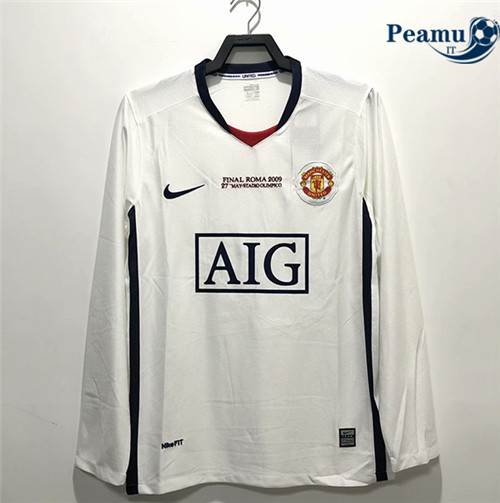 Classico Maglie Manchester United Exterieur Manche Longue 2008-09
