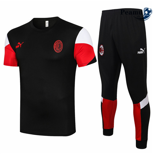 Kit Maglia Formazione AC Milan + Pantalonii Noir 2021-2022