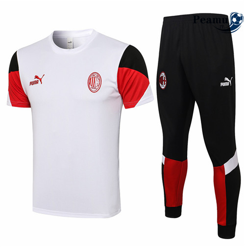 Kit Maglia Formazione AC Milan + Pantalonii Blanc 2021-2022
