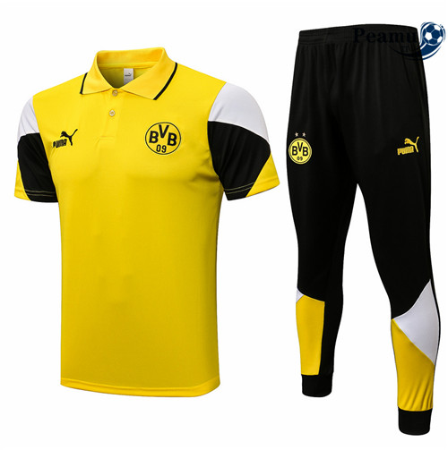 Kit Maglia Formazione Polo Borussia Dortmund + Pantalonii Jaune 2021-2022