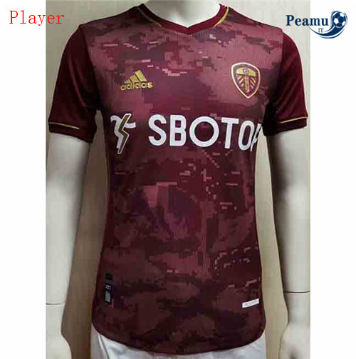 Maglia Calcio Player Leeds United Rouge 2020-2021