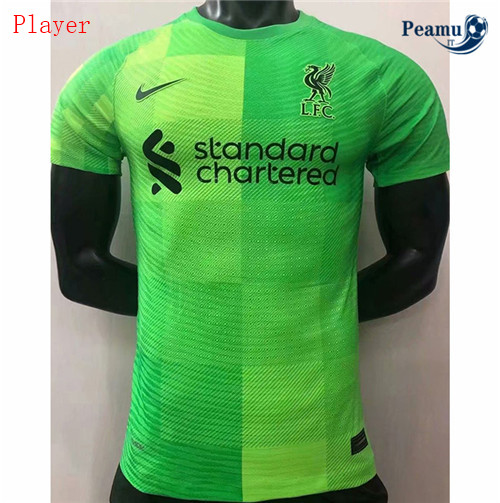 Maglia Calcio Player Liverpool Gardien de but vert 2021-2022