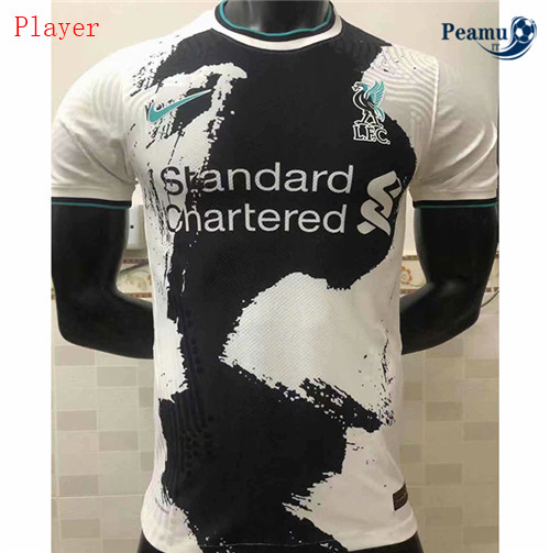Maglia Calcio Player Liverpool Blanc 2020-2021
