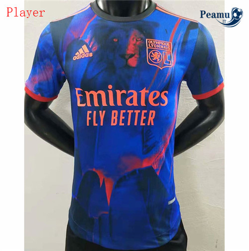 Maglia Calcio Player Lyon Bleu 2021-2022