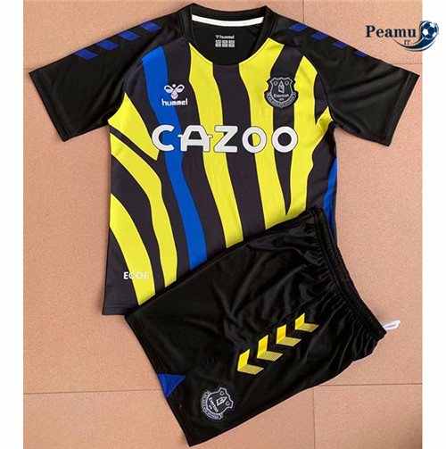 Maglia Calcio Everton Bambino Gardien de but Noir 2021-2022
