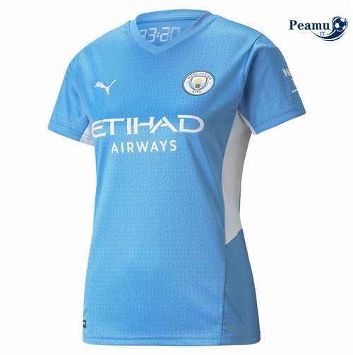 Maglia Calcio Manchester City Donna Domicile 2021-2022