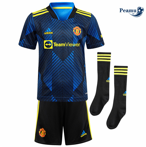Maglia Calcio Manchester United Bambino Third 2021-2022