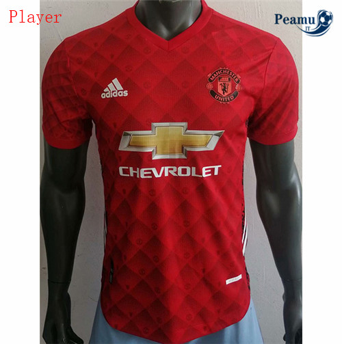 Maglia Calcio Player Manchester United Formazione 2020-2021