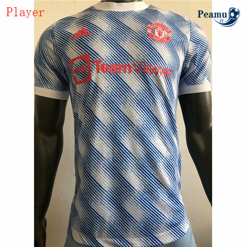 Maglia Calcio Player Manchester United Exterieur 2021-2022