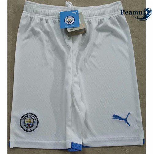 Maglia Calcio Pantaloncini Manchester City Blanc 2021-2022