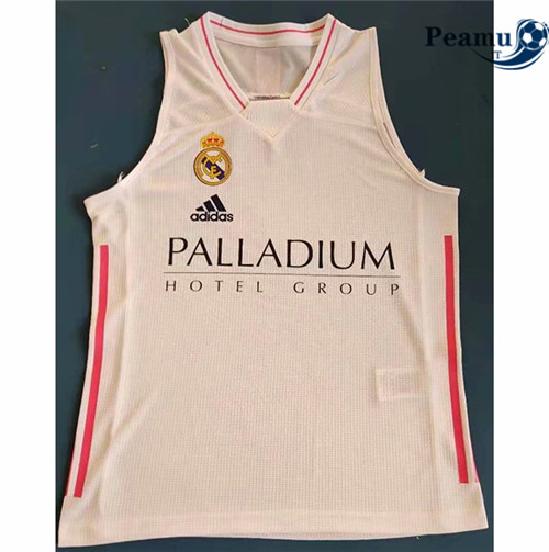 Maglia Calcio Real Madrid Vest Blanc/Rouge 2021-2022