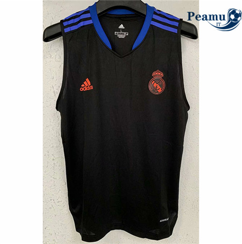 Maglia Calcio Real Madrid Vest Noir/Bleu 2021-2022