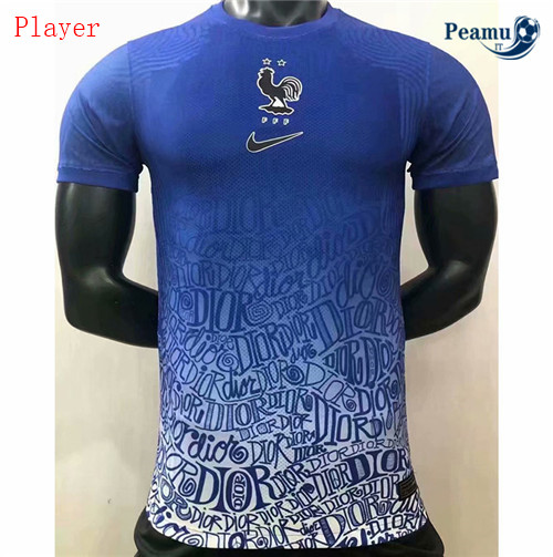 Maglia Calcio Player Francia Bleu 2020-2021