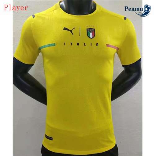 Maglia Calcio Player ltalia Jaune goalie 2021-2022