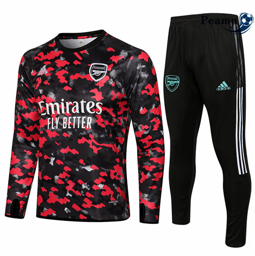 Tuta Calcio Arsenal Noir 2021-2022 Col Rond