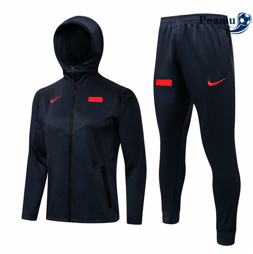 Giacca Tuta Calcio - Felpa con cappuccio Francia Bleu Marine 2021-2022