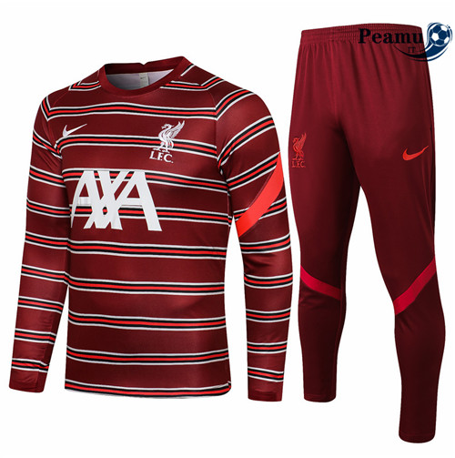 Tuta Calcio - Felpa con cappuccio Liverpool Bordeaux 2021-2022