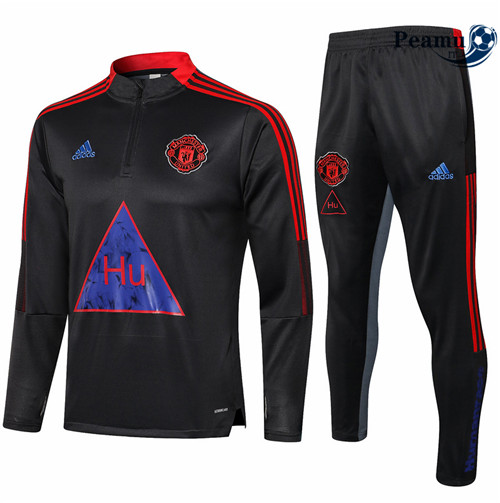 Tuta Calcio Manchester United Gris foncé 2021-2022