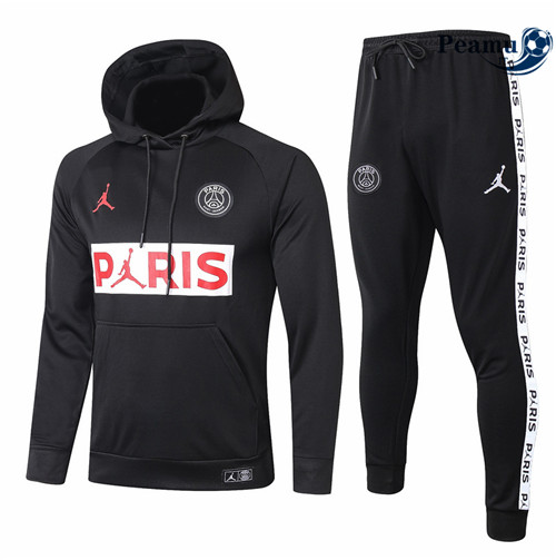 Tuta Calcio - Felpa con cappuccio Jordan PSG Noir 2021-2022