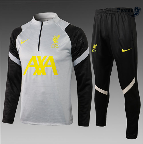 Tuta Calcio Liverpool Bambino Gris Clair 2021-2022