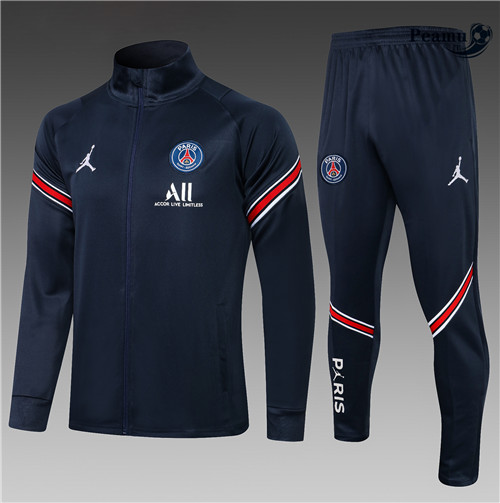 Tuta Calcio - Giacca Jordan PSG Bambino Bleu Marine 2021-2022