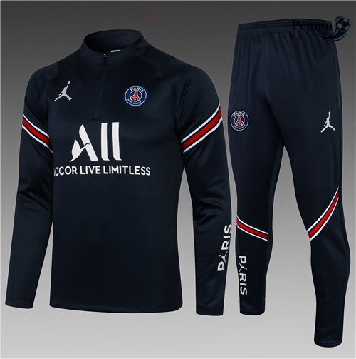 Tuta Calcio Jordan PSG Bambino Bleu Marine 2021-2022