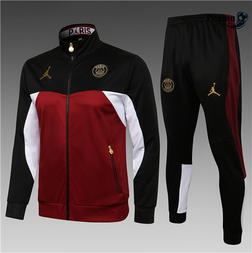 Tuta Calcio - Giacca Jordan PSG Bambino Pourpre/Noir 2021-2022