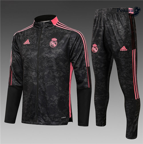 Tuta Calcio - Giacca Real Madrid Bambino Noir/Rouge 2021-2022