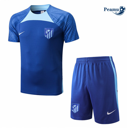 Kit Maglia Formazione Atletico Madrid + Pantaloni Bleu 2022-2023 I0113