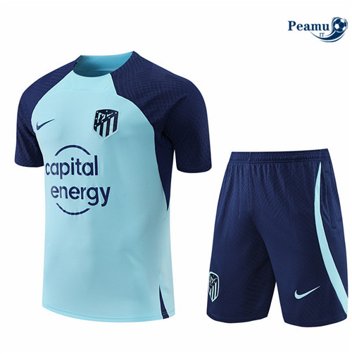 Kit Maglia Formazione Atletico Madrid + Pantaloni Bleu 2022-2023 I0114