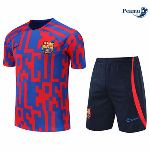 Kit Maglia Formazione Barcellona + Pantaloni Rouge/Bleu Marine 2022-2023 I0126