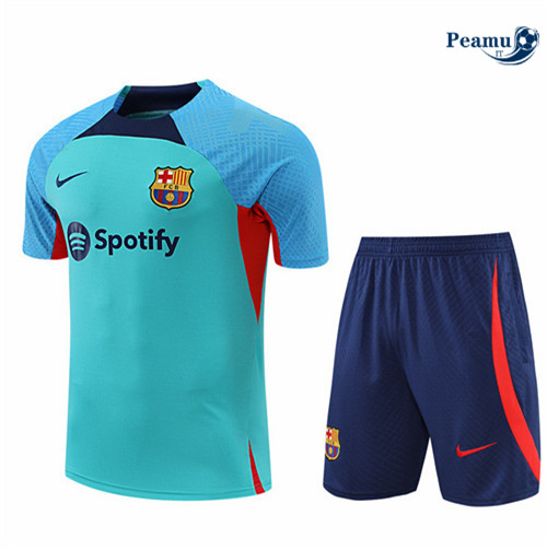 Kit Maglia Formazione Barcellona + Pantaloni Vert 2022-2023 I0131