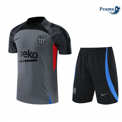 Kit Maglia Formazione Barcellona + Pantaloni Gris 2022-2023 I0132