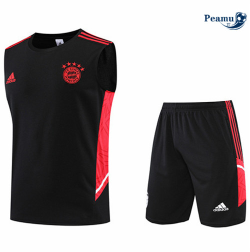 Kit Maglia Formazione Bayern Monaco Debardeur + Pantaloni Noir 2022-2023 I0135