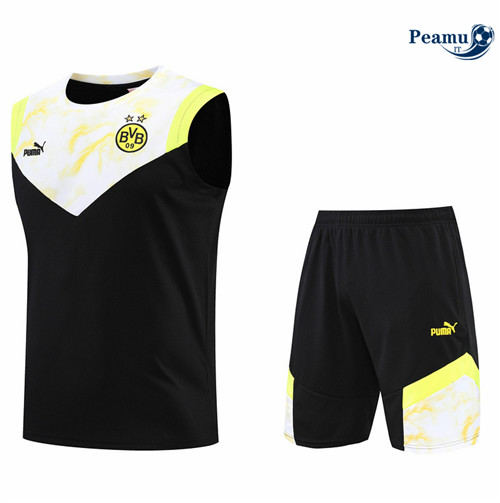 Kit Maglia Formazione Borussia Dortmund Debardeur + Pantaloni Noir 2022-2023 I0139