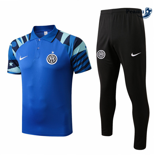 Kit Maglia Formazione polo Inter Milan + Pantaloni Bleu 2022-2023 I0184