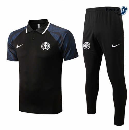 Kit Maglia Formazione polo Inter Milan + Pantaloni Noir 2022-2023 I0185