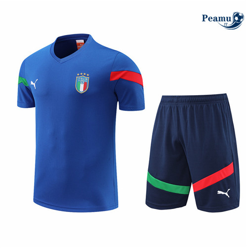 Kit Maglia Formazione Italia + Pantaloni Bleu 2022-2023 I0186