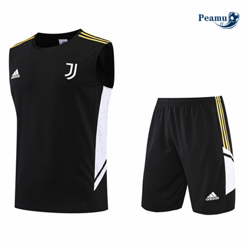 Kit Maglia Formazione Juventus Debardeur + Pantaloni Noir 2022-2023 I0191