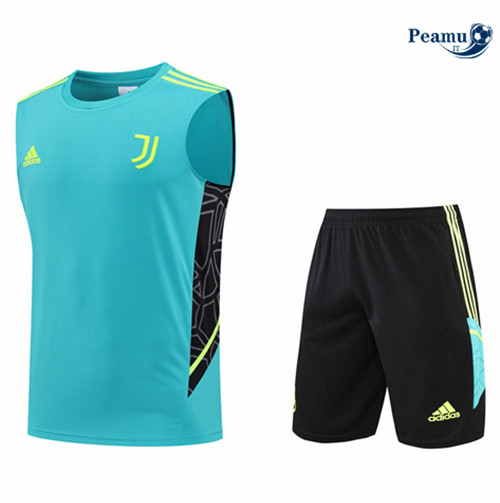 Kit Maglia Formazione Juventus Debardeur + Pantaloni Bleu/Noir 2022-2023 I0192