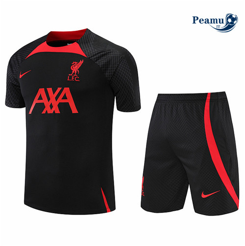 Kit Maglia Formazione Liverpool + Pantaloni Noir 2022-2023 I0206