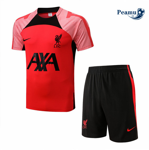 Kit Maglia Formazione Liverpool + Pantaloni Rouge/Noir 2022-2023 I0210